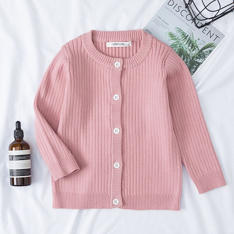 Zēniem meitenēm trikotāžas jaciņas rudens pavasara kokvilnas džemperis bērnu tops bērnu apģērbi bērnu džemperi bērniem 1-7 gadi vienkrāsains