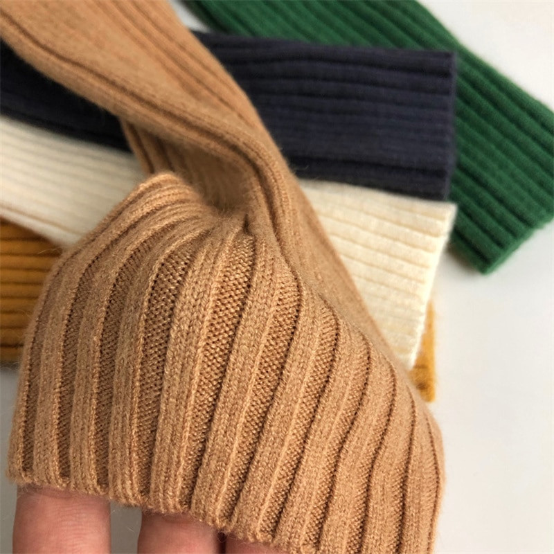 Ziemas zēni un meitenes 5 krāsu adīšana Džemperi ar augstu apkakli 1-7 gadi bērnu apģērbi bērnu mīksts ikdienas silts džemperis