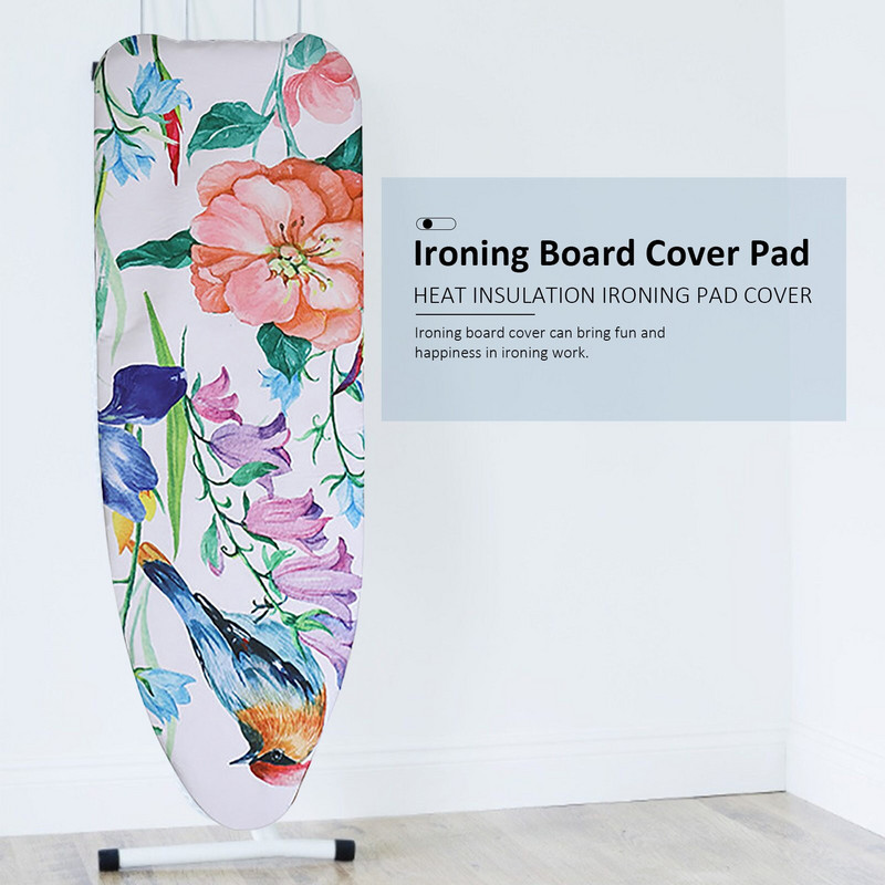 140x50CM Spring Bird sērijas digitālā druka Gludināmā dēļa pārsega spilventiņa siltumizolācija poliesters ir piemērots lielākajai daļai gludināšanas izmēru.