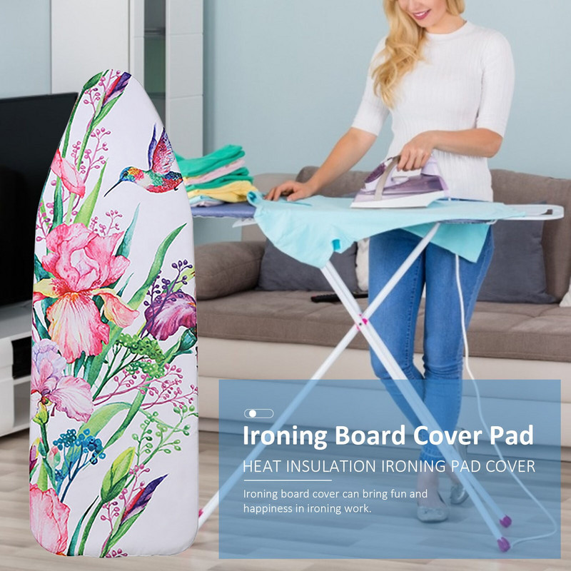 140x50CM Spring Bird sērijas digitālā druka Gludināmā dēļa pārsega spilventiņa siltumizolācija poliesters ir piemērots lielākajai daļai gludināšanas izmēru.