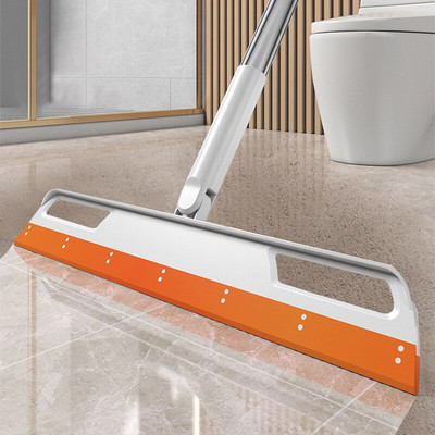 Floor Cleaning Squeegee Rotatable Magic Broom Silicone Pet Hair Dust Broom Hand Push Floor Wiper Household Cleaning Tools