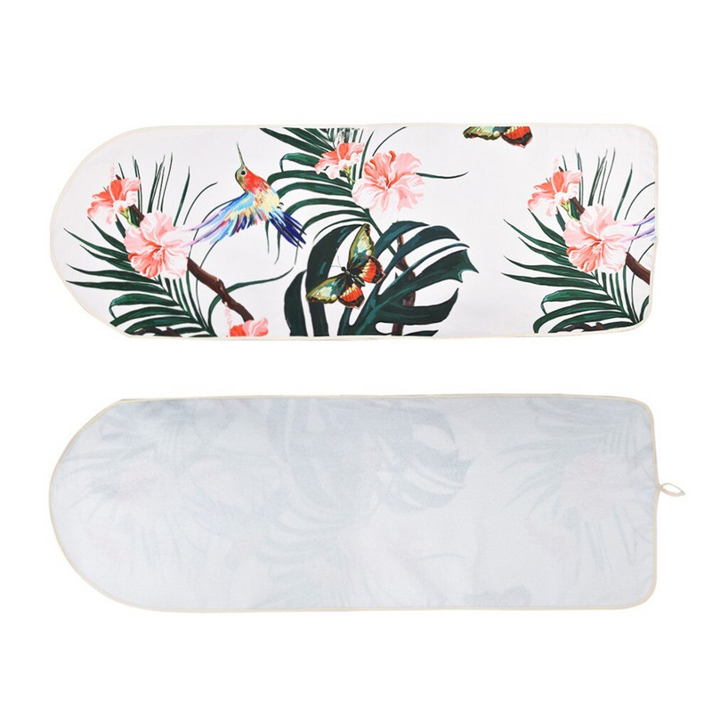 140x50cm gludināmā dēļa vāks Flower Bird digitālā druka Siltumizolācija Aizsargājošs Neslīdošs Biezs Krāsains Putekļu Pārklājs