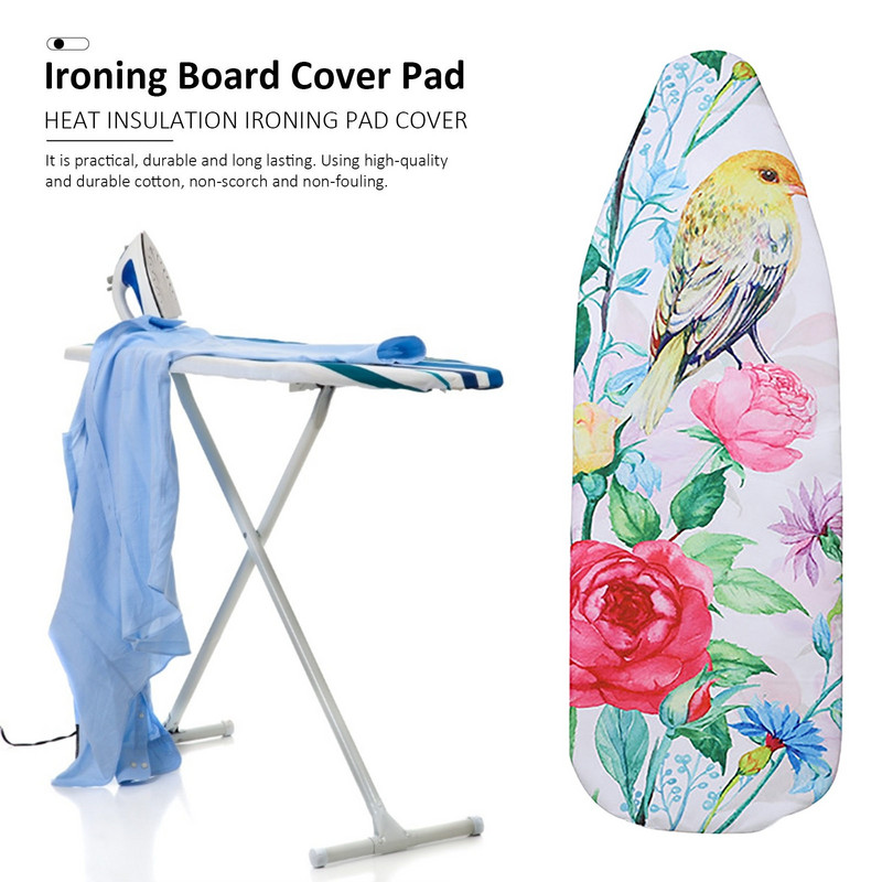 140x50CM Spring Bird sērijas digitālā druka Gludināmā dēļa pārsega spilventiņa siltumizolācija poliesters atbilst lielākajai daļai gludināšanas jaunāko izmēru
