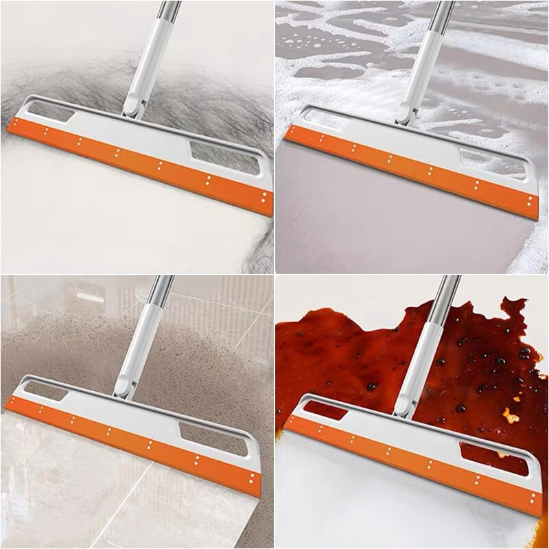 Padlótisztító lehúzó szilikon varázsseprű kisállatszőr porseprű állítható padló ablakmosó törlő háztartási tisztítóeszközök