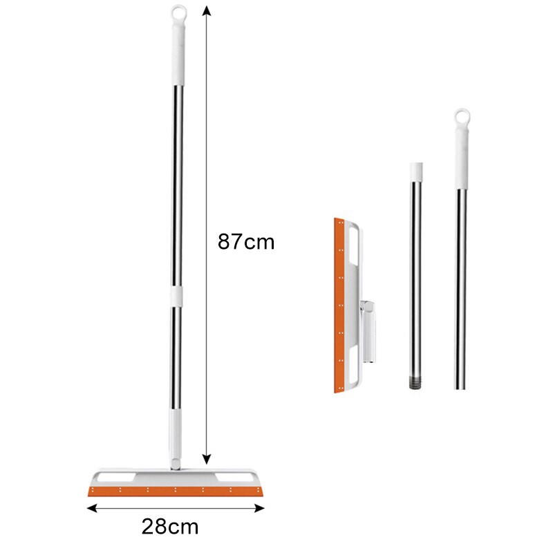 Padlótisztító lehúzó szilikon varázsseprű kisállatszőr porseprű állítható padló ablakmosó törlő háztartási tisztítóeszközök