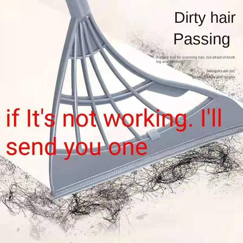 Mop za dvostruku namjenu sklopiva metla lopatica za smeće metla i nehrđajući silikon za staklo na podovima brisači četke za uklanjanje dlačica čisti alat