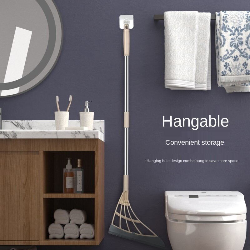 Mop za dvostruku namjenu sklopiva metla lopatica za smeće metla i nehrđajući silikon za staklo na podovima brisači četke za uklanjanje dlačica čisti alat