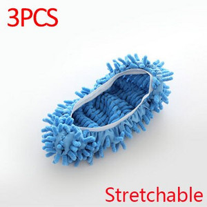 3GAB Noņemami slaucīšanas apavi Šenila Mop Cover Mājsaimniecības tīrīšanas rīks Dry Wet Dual-Purpose Lazy Mop Cover Vannas istabas piederumi