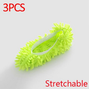 3GAB Noņemami slaucīšanas apavi Šenila Mop Cover Mājsaimniecības tīrīšanas rīks Dry Wet Dual-Purpose Lazy Mop Cover Vannas istabas piederumi