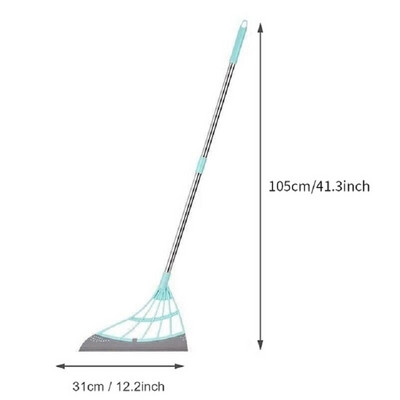 Magic Broom Gumiseprű Seprő Padlótörlő Lehúzó Padlótisztító Padlólekefe Seprőkefe Kisállatszőrseprű Kézi tolás