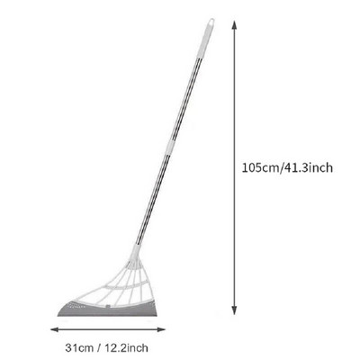 Magic Broom Gumiseprű Seprő Padlótörlő Lehúzó Padlótisztító Padlólekefe Seprőkefe Kisállatszőrseprű Kézi tolás