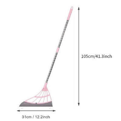 Magic Broom Gumiseprű Seprő Padlótörlő Lehúzó Padlótisztító Padlólekefe Seprőkefe Kisállatszőrseprű Kézi tolás