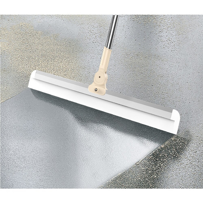 Reguliuojamas grindų grandiklis Profesionalus vandens valytuvas silikoninis diržas 51 colio 130 cm rankena, tinka garažo plytelių dušo grindų valytuvui