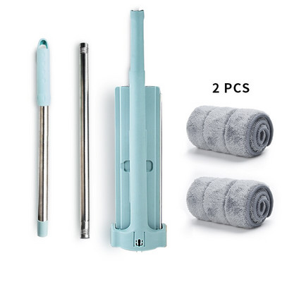 Pašizgriežamās plakanas mops Bezmaksas roku mazgāšana Magic Cleaner Mop Squeeze Mājsaimniecībai Automātiska dehidratācija Teleskopiski instrumenti Mājai Jauns