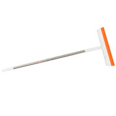 Jauns karsto logu rakelis ar garu rokturi, kas viegli notīra ūdeni un noņem netīrumus un matus mājas tīrīšanas piederumiem