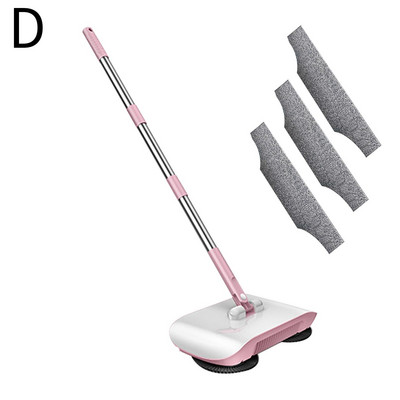 3 vienā Slaucītājs Mop Putekļu sūcējs Rokas Push Grīdas Tīrītājs, Jauninājums Mikrošķiedras Slaucīšanas Suka Mop Bieza Mīksta Mājsaimniecība Un Q9F5