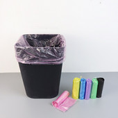 6 krāsas mājsaimniecības 5 ruļļi vienreizējās lietošanas atkritumu tvertnes ieliktnis Plastmasas atkritumu maiss Roll Cover Mājas atkritumi Trash Glabāšanas konteineru maisi