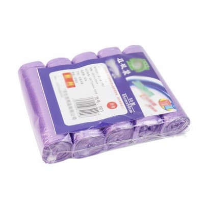 6 krāsas mājsaimniecības 5 ruļļi vienreizējās lietošanas atkritumu tvertnes ieliktnis Plastmasas atkritumu maiss Roll Cover Mājas atkritumi Trash Glabāšanas konteineru maisi