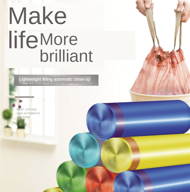 45 * 50 15 katra spole automātiska saplūstoša aukla maisi maisi sabiezēšana šņorēšana virtuves atkritumu maisi klēpjdators