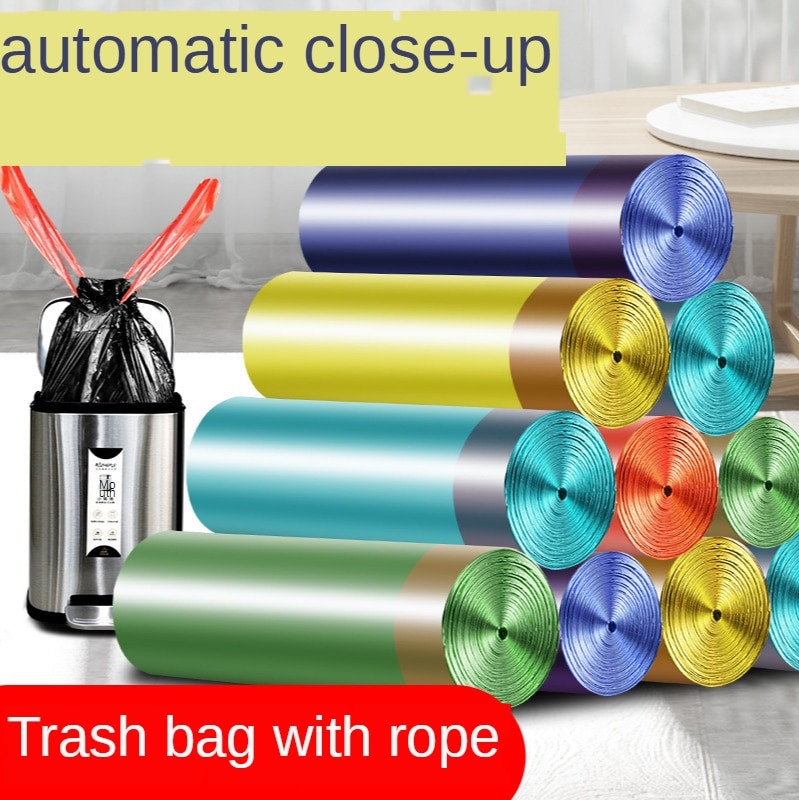 45 * 50 15 katra spole automātiska saplūstoša aukla maisi maisi sabiezēšana šņorēšana virtuves atkritumu maisi klēpjdators