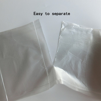 Λευκές σακούλες σκουπιδιών 60x80cm Πλαστικές τσάντες οικιακής κουζίνας μίας χρήσης Πλαστικές σακούλες ξενοδοχείου Διαφανείς σακούλες σκουπιδιών Προμήθειες καθαρισμού
