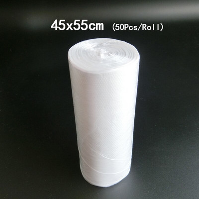 60x80cm balti atkritumu maisi Mājsaimniecības virtuve Vienreizlietojamie plastmasas maisiņi Viesnīca Caurspīdīgi atkritumu maisi Tīrīšanas piederumi