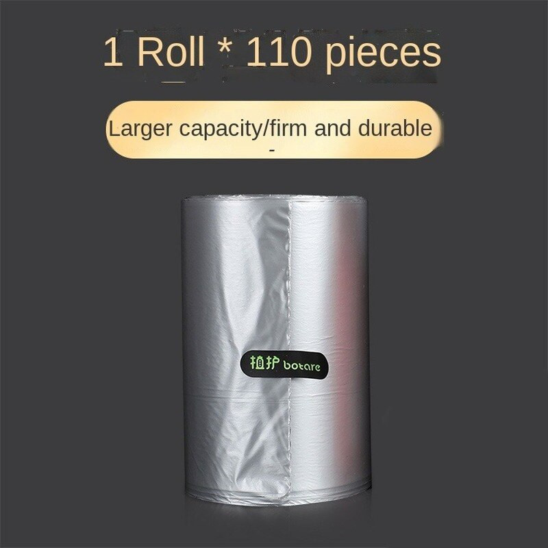 1 tekercs 110 db Otthoni nagy terhelésű szemetes tasak Eldobható Vastag Nagy kapacitású Konyha Fürdőszoba Tisztítás Tároló Szemetes műanyag zacskó