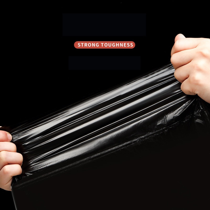 Atkritumu maiss Vienreizējās lietošanas biezināts atkritumu maiss Virtuves tīrīšana Plastmasas maisiņš Mājsaimniecība 30 ruļļi Vestes stila atkritumu tvertnes uzglabāšanas maiss