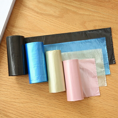 120pcs/pack(4 Rolls/pack) Thick Desktop Small Garbage Bags Car Home Disposable Color Mini Trash Bags Plastic Bags