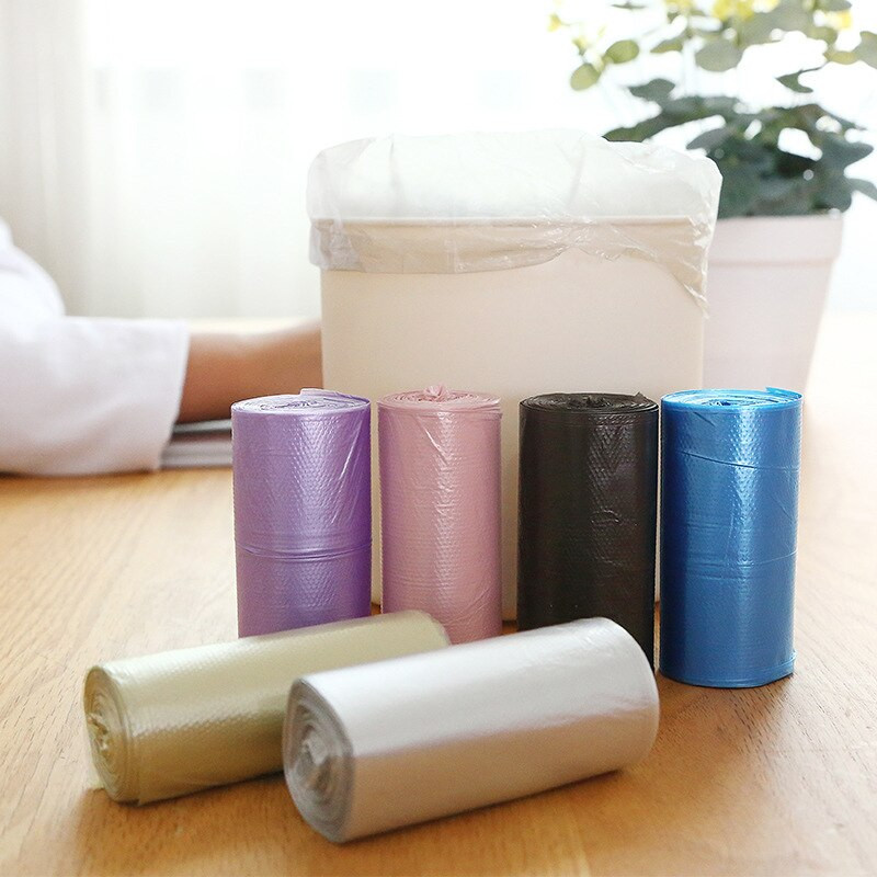 120 vnt./pak.(4 ritinėliai/pak.) Stori staliniai maži šiukšlių maišai Automobilių namų vienkartiniai spalvoti mini šiukšlių maišeliai plastikiniai maišeliai