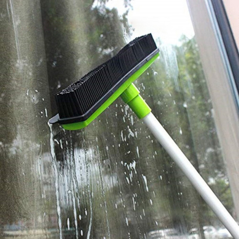 Grīdas matu slotas putekļu skrāpis un mājdzīvnieku matu pūku noņemšanas ierīce teleskopiskais tīrītājs bez roku mazgāšanas Mop Clean Wipe Window Tool