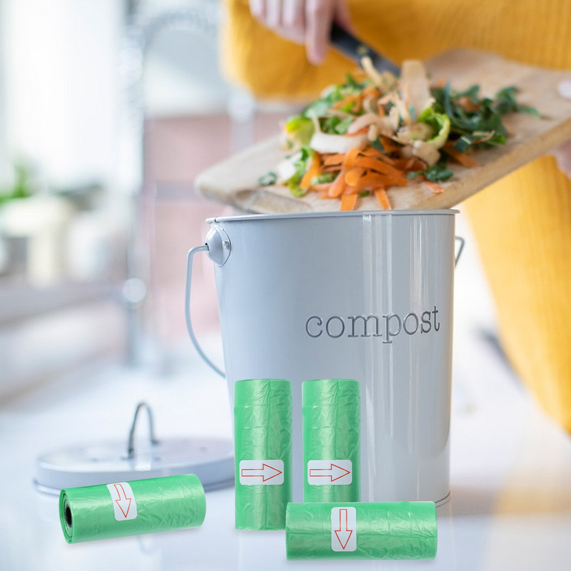 10 ruļļi Pārnēsājami vienreizlietojami āra atkritumu maisi Atkritumu maisi Autiņbiksīšu maisi Miskastes maisi