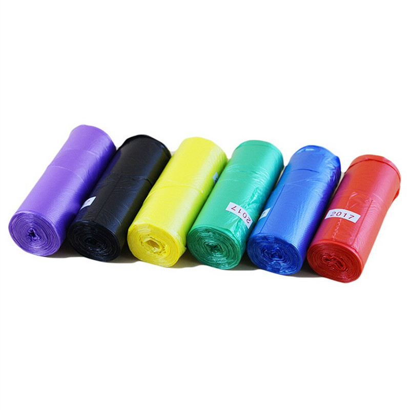 5 rulonai buitinis vienkartinis šiukšlių maišelis Virtuvės laikymo šiukšlių maišai Valymo atliekų maišelis Plastikinis maišelis