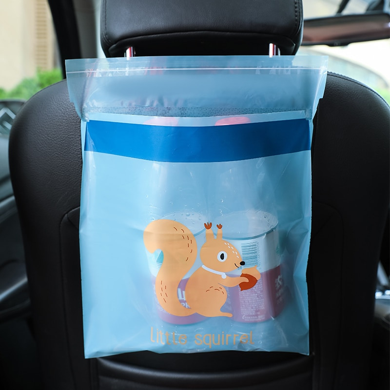 Nimfa 15Gb Cute karikatūra Auto Vienreizējās lietošanas atkritumu maisi Piekārts Tips Tīrīšana Trash Glabāšana Virtuve Mājas Bioloģiski noārdāms atkritumu maiss