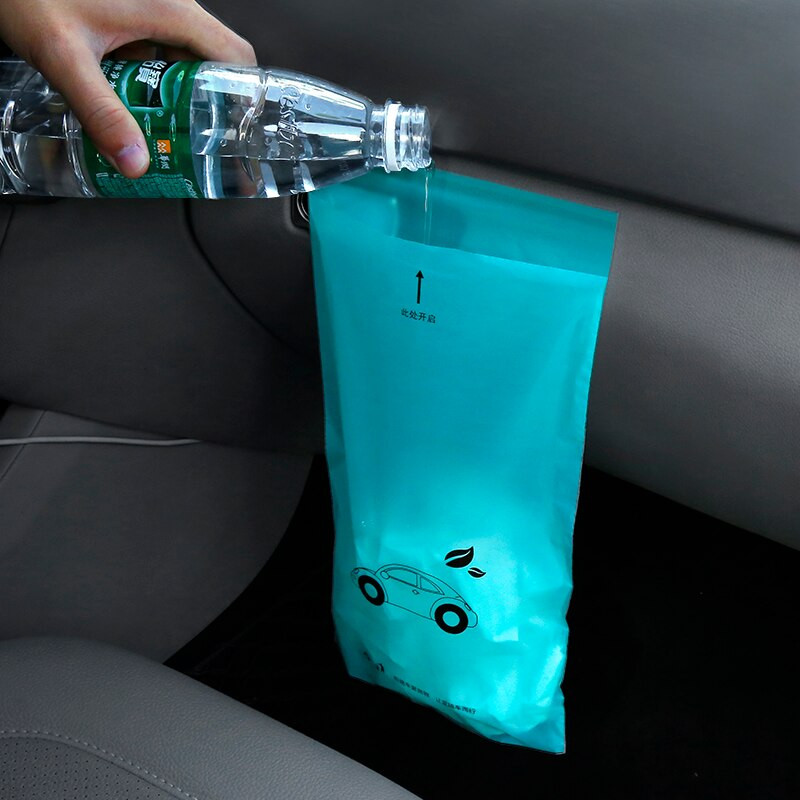 50gab/komplekts lipīgo automašīnu bioloģiski noārdāmo atkritumu uzglabāšanas maiss Vemšanas maisa pakarināms veids Var uzglabāt Daudzfunkcionāla atkritumu tvertne