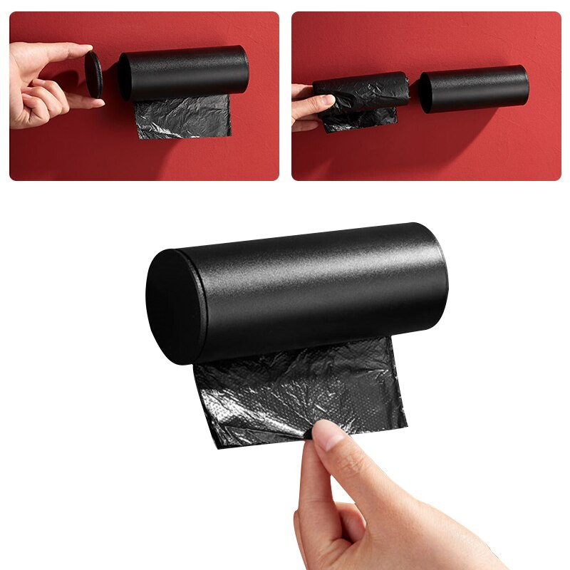 1gb pie sienas stiprināma atkritumu maisu kaste virtuve vannas istaba piekarināma miskastes plastmasas maisiņu glabāšanas kaste Mājas piederumi