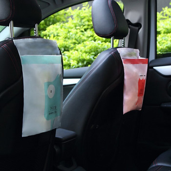 15 τμχ Αυτοκόλλητη σακούλα απορριμμάτων αυτοκινήτου μιας χρήσης Cartoon κρεμαστή τσάντα αποθήκευσης σκουπιδιών Φορητή σακούλα καθαρισμού μιας χρήσης αξεσουάρ αυτοκινήτου