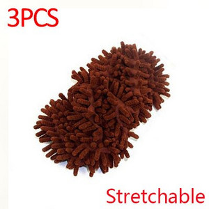3GAB Noņemami slaucīšanas apavi Šenila Mopu pārvalks Dry Wet Dual Purpose Lazy Mop Cover Vannas istabas piederumi Mājsaimniecības tīrīšanas rīks