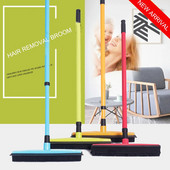 Reguliuojama guminė šluota plaukų dulkių grandiklis Naminių gyvūnėlių kilimų šalinimo šluota be rankų plovimo šluotų grindų šepečių valymo šluota 2020 m.