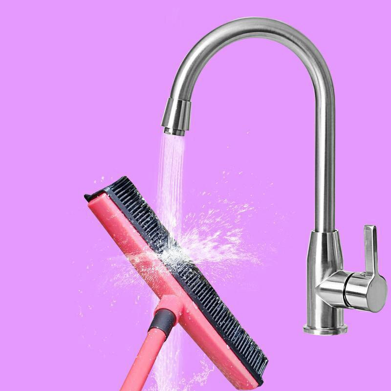 Reguliuojama guminė šluota plaukų dulkių grandiklis Naminių gyvūnėlių kilimų šalinimo šluota be rankų plovimo šluotų grindų šepečių valymo šluota 2020 m.