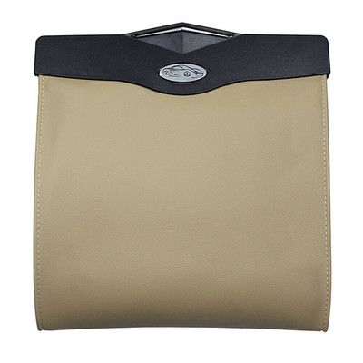 Automašīnas sēdekļa atzveltne Piekarināma LED miskastes organizators Atkritumu turētāja glabāšanas soma Mākslīgās ādas materiāls, skaists un praktisks.