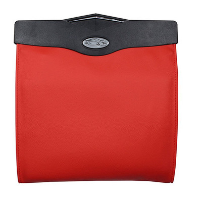 Automašīnas sēdekļa atzveltne Piekarināma LED miskastes organizators Atkritumu turētāja glabāšanas soma Mākslīgās ādas materiāls, skaists un praktisks.