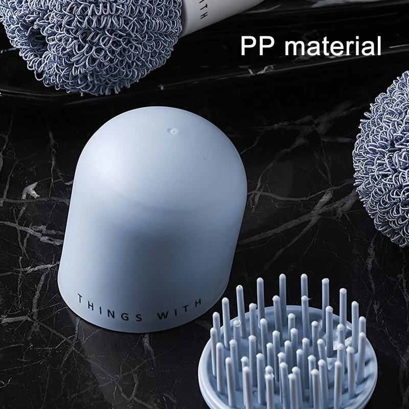 Acél drótgolyós tisztítókefe fogantyúval Konyhai tisztító eszköz edények mosogatásához Serpenyőtál súrolókorongok Praktikus kefe új