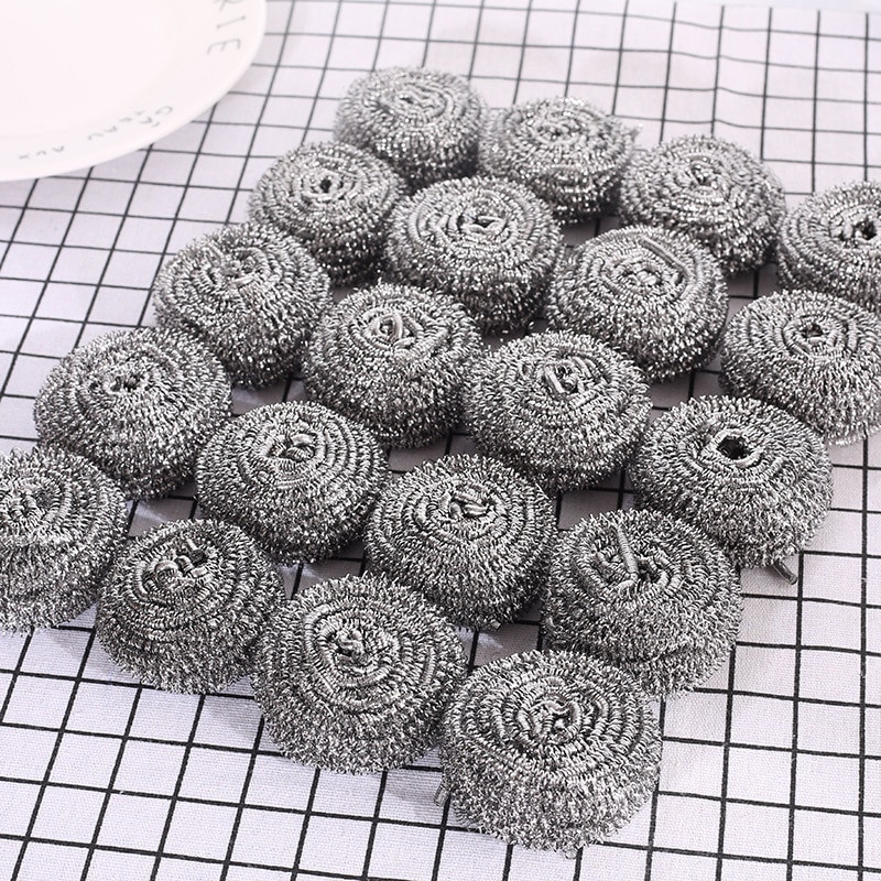 Roostevabast terasest traatkuulhari puhastushari köögipottide lauanõude puhastusvahend, puhastusvahend roosteeemaldaja, nõud Tugevad käepidemega tööriistad