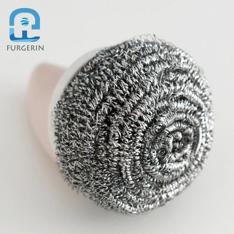 FURGERIN virtuves stiepļu birste nerūsējošā tērauda stiepļu bumbiņa Creative Shark formas skruberis mājsaimniecības tīrīšanas rīki virtuves sīkrīks