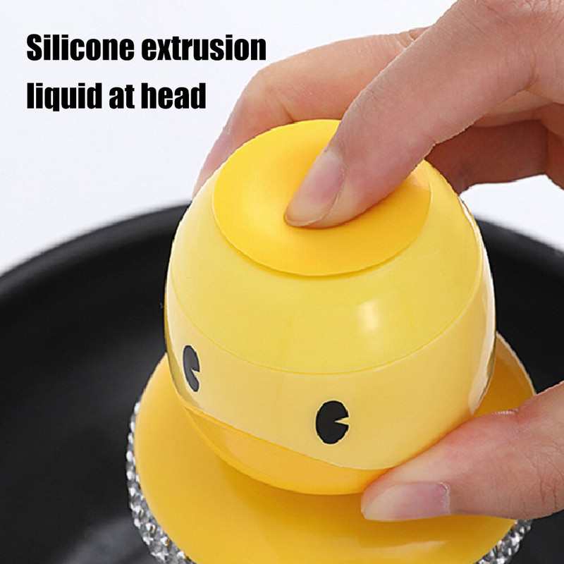 Roostevabast terasest puhastusrullid köögi nõudepesutraat käepidemega metallist käsnadega vannitoa jaoks, kodu uudne kuju