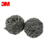 Acélgolyós kefe edény mosogatáshoz, házimunkához, konyhai tisztítószerekhez, rozsdamentes acél, forgács nélkül, 6 darab