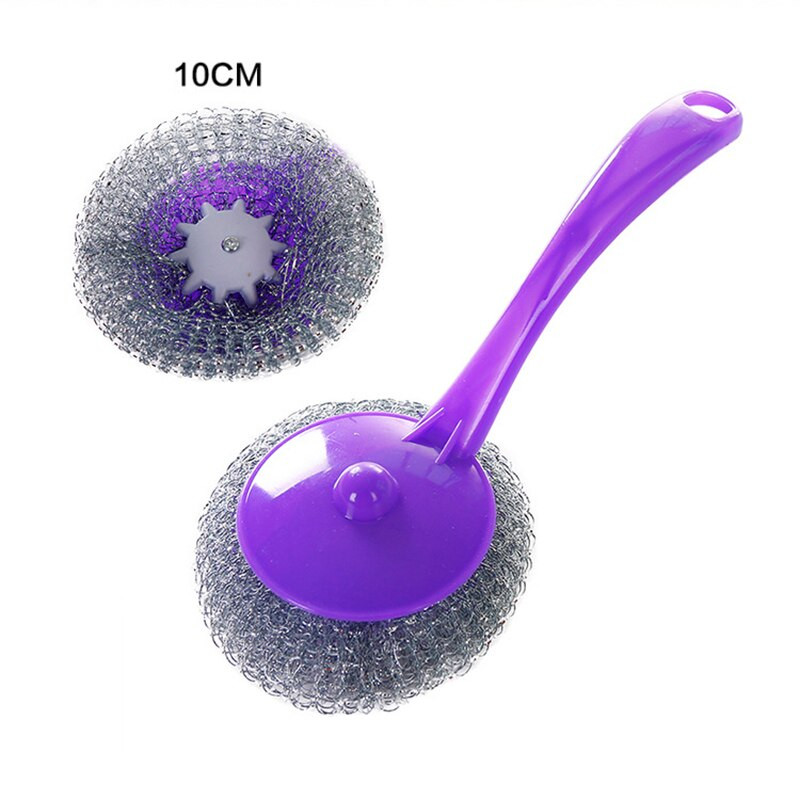 1 tk roostevabast terasest traadist nõudepesumasin Puhastuspalliga potti pika varrega harjad pesuri köögipoti pesemise tööriist