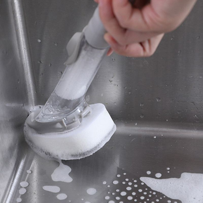 Professionaalne koduköögi puhastamine Mugav nõudehari, vahetusseebi dosaator, rippuv käsnapea tarvikud pika käepidemega