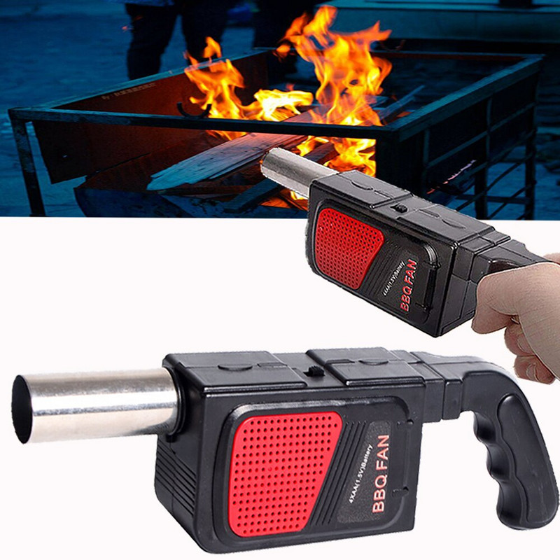 Barbekjū ventilators Elektriskais grila gaisa pūtējs āra gatavošanai Grila grila komplekts Piknika rīks Rokas elektriskais grila ventilators Kempinga piederumi